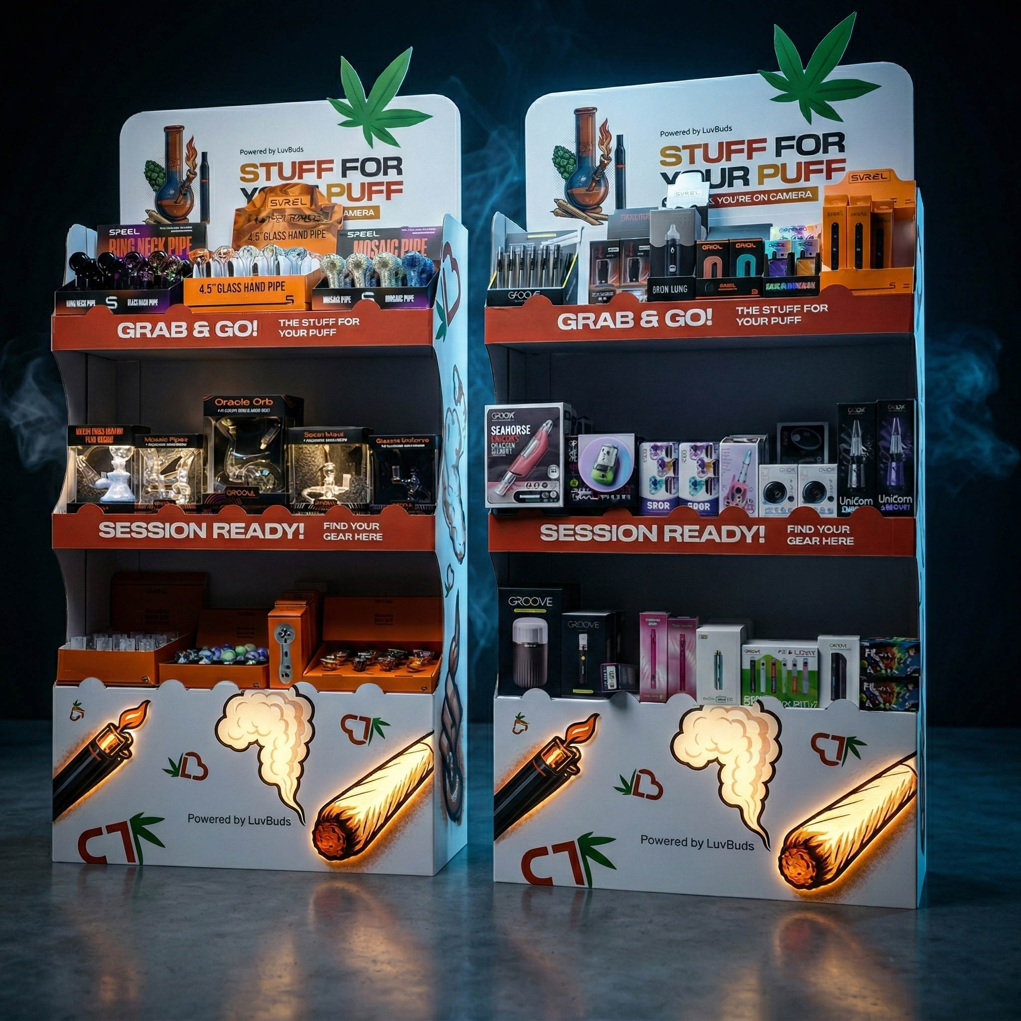 Smoke Shop in a Box display
